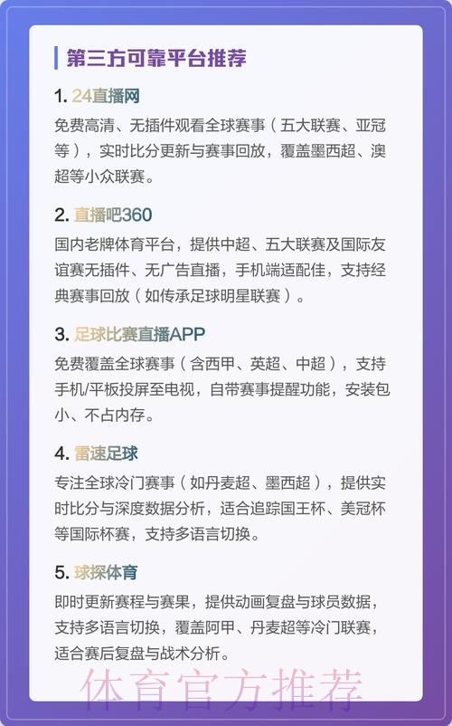 有哪些平台可以观看世界杯直播
